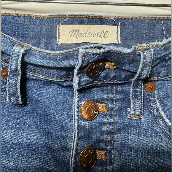 Madewell High-Rise Skinny Jeans: Drop-Hem Edition Women's Size 25 Dark wash - Picture 3 of 6